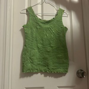 Haystacks Tank Top, Small, Green